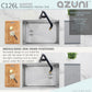 Azuni 25" Workstation Stainless Steel Undermount Sink