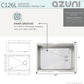 Azuni 25" Workstation Stainless Steel Undermount Sink