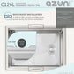 Azuni 25" Workstation Stainless Steel Undermount Sink