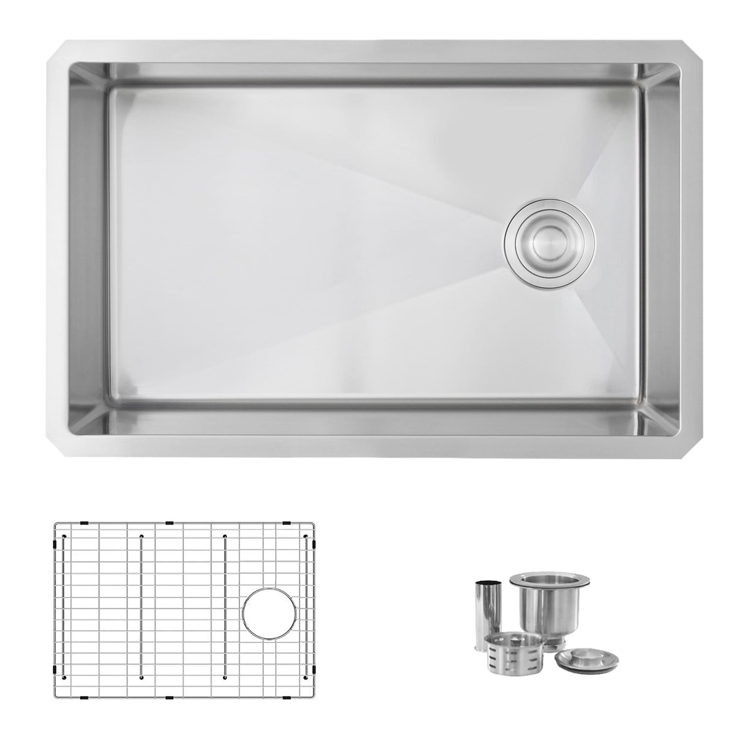 Azuni 28" Stainless Steel Undermount Kitchen Sink