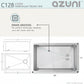 Stylish Azuni 28" Stainless Steel Undermount Kitchen Sink