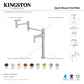 Kingston Brass KS3703BAL Heirloom Deck Mount Pot Filler Faucet, Antique Brass features dual swing joints spout.