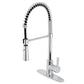 Gourmetier LS8678CTL Continental Single-Handle Deck-Mount Pre-Rinse Kitchen Faucet, Brushed Nickel