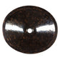 Thompson Puebla 19" Hammered Black Nickel Double Wall Oval Bathroom Sink - BRV-1916BLKN - view 3