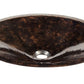 Thompson Puebla 19" Hammered Black Nickel Double Wall Oval Bathroom Sink - BRV-1916BLKN