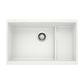 BLANCO Precis Cascade SILGRANIT 29" Single Bowl Undermount Kitchen Sink with Colander