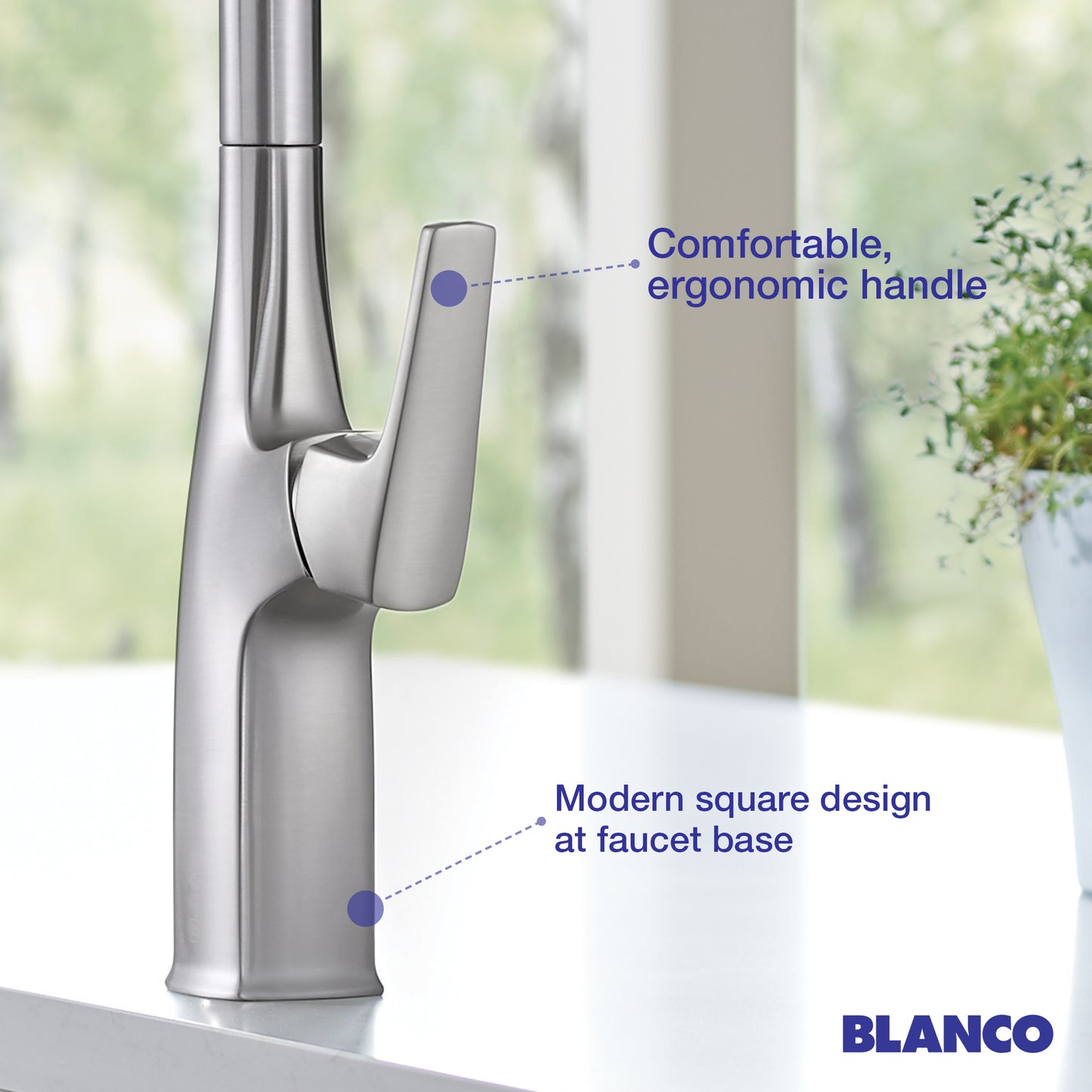 BLANCO Rivana Semi-Pro Pull-Down Dual-Spray Kitchen Faucet