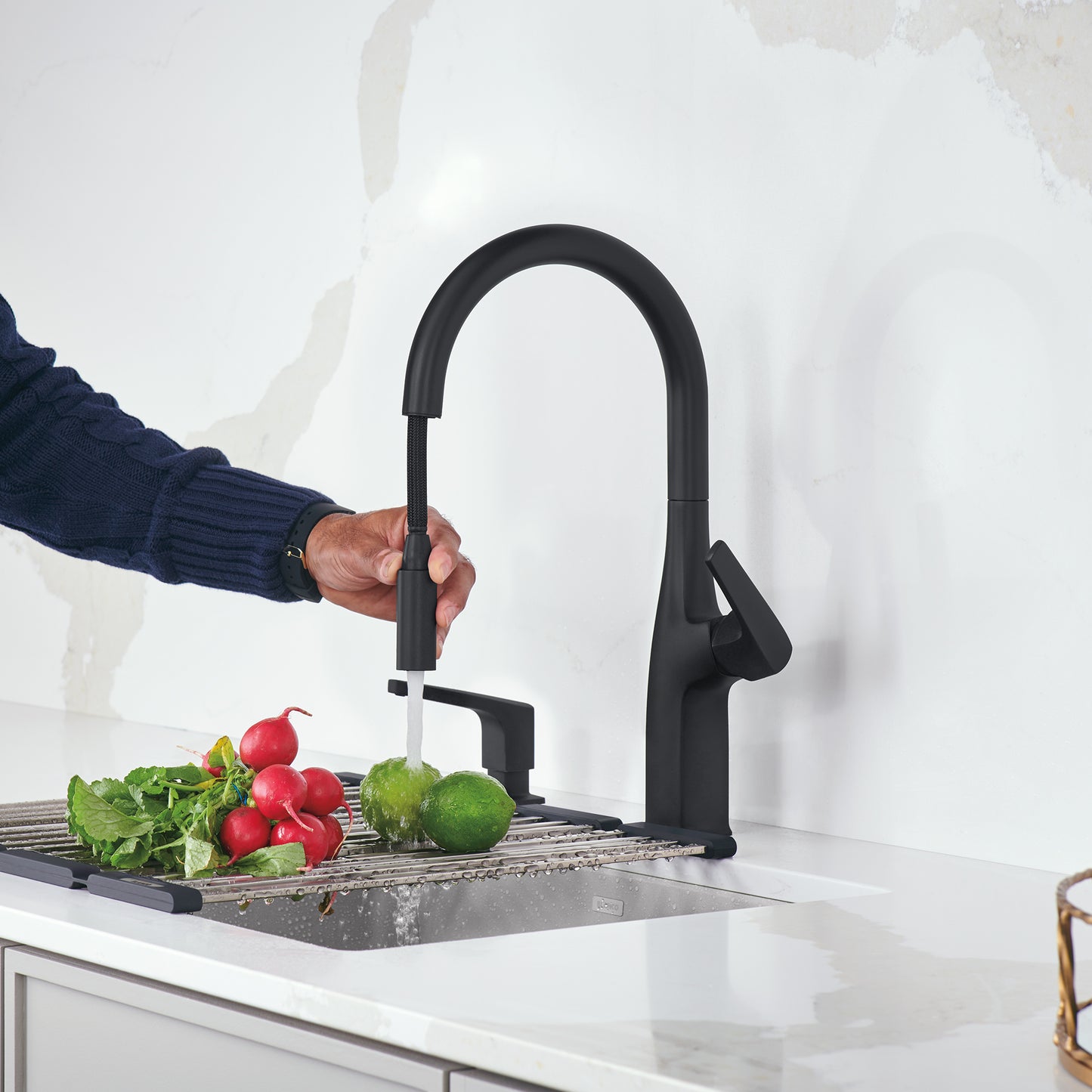 BLANCO Rivana High-Arc Pull-Down Dual-Spray Kitchen Faucet