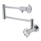 Kingston Brass KS4103RX Belknap Wall Mount Pot Filler Faucet, Antique Brass in polished chrome finish