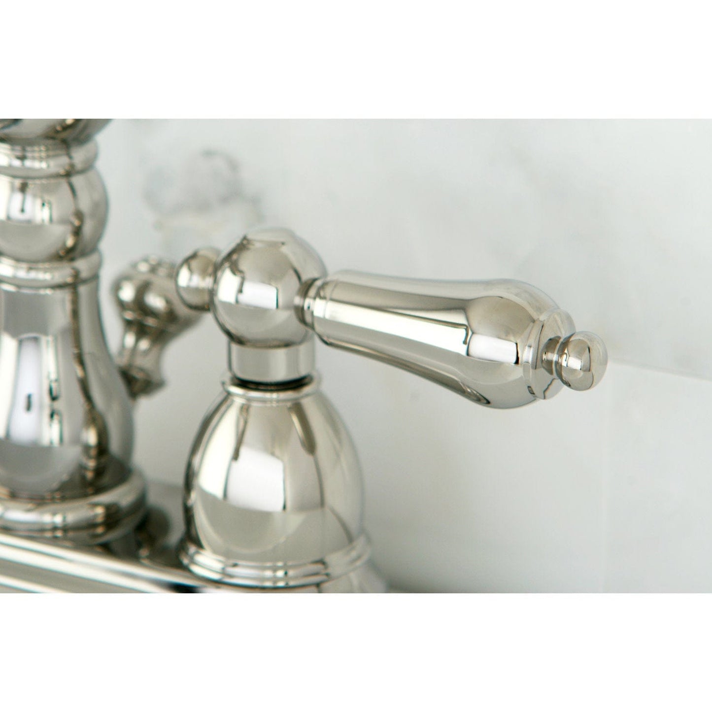 KINGSTON Brass Heritage Centerset Bathroom Faucet - Polished Nickel