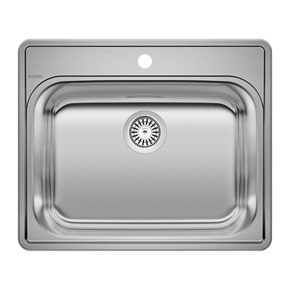 BLANCO Essential 25" Single Bowl Drop-In Stainless Steel Laundry Sink - 1 Hole