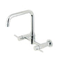 Kingston Brass KS8168DL Concord Wall Mount Bridge Kitchen Faucet in polished chrome finish