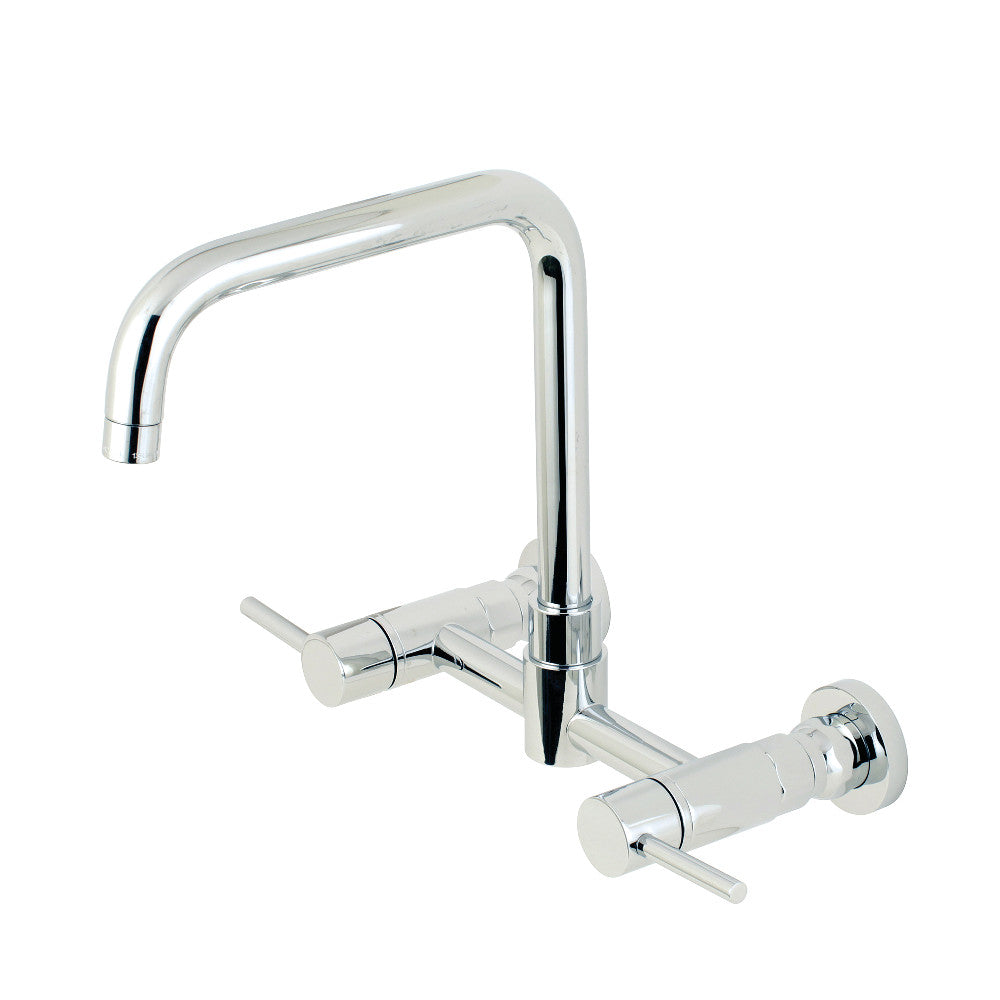 Kingston Brass KS8168DL Concord Wall Mount Bridge Kitchen Faucet in polished chrome finish