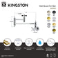 Kingston Brass KS3103ZX Millennium Wall Mount Pot Filler Faucet, Antique Brass with foldable swing arms.