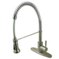 Gourmetier GSY8887DL Concord Single-Handle Deck-Mount Pre-Rinse Kitchen Faucet, Brushed Brass