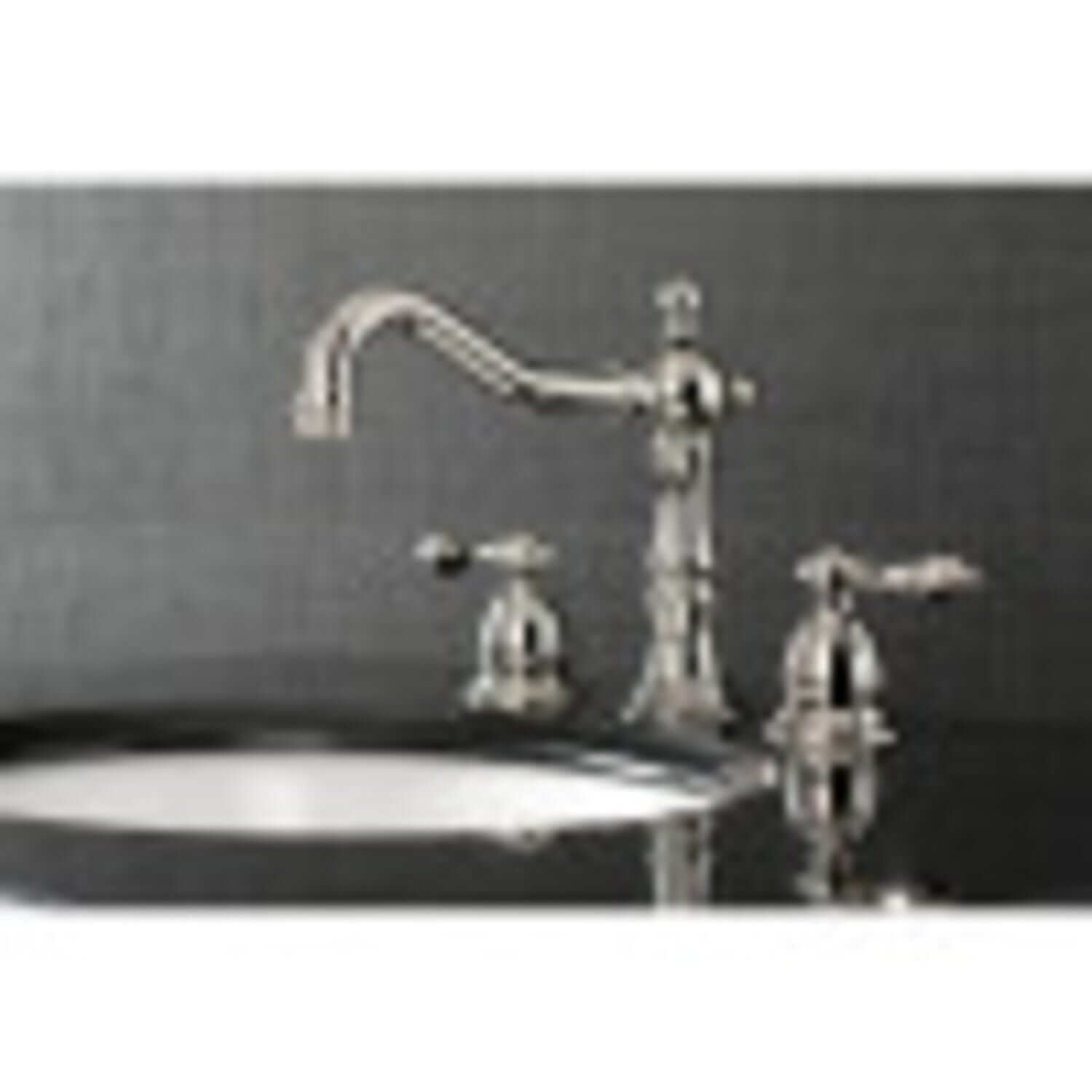 KINGSTON Brass Widespread Bathroom Faucet - Polished Nickel