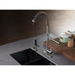 Gourmetier LS8503CTL Continental Single-Handle Deck-Mount Pre-Rinse Kitchen Faucet with Pot Filler, Brushed Brass