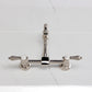 Kingston KS2443BAL Heirloom Two-Handle Wall Mount Bridge Kitchen Faucet, Antique Brass view from above