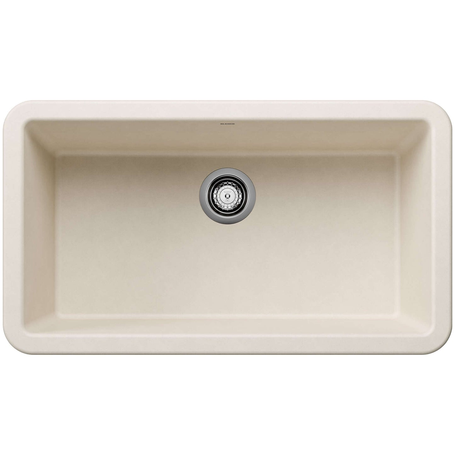 BLANCO Ikon SILGRANIT 33" Single Bowl Apron-Front Farmhouse Sink, showing its spacious and modern design.