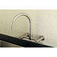 Kingston Brass KS8178DL Concord Wall Mount Bridge Kitchen Faucet with elevated gooseneck spout