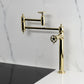 Kingston Brass KS3703CG Fuller Deck Mount Pot Filler Faucet, Antique Brass