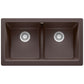 BLANCO VINTERA 33" SILGRANIT Double Bowl Farmhouse Sink