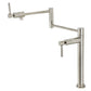 Kingston Brass KS4703DL Concord Deck Mount Pot Filler Faucet, Antique Brass with sleek cylindrical design