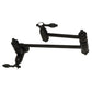 Kingston Brass KS3103TAL Tudor Wall Mount Pot Filler Faucet, Antique Brass in Matte Black finish showcasing vintage design features.