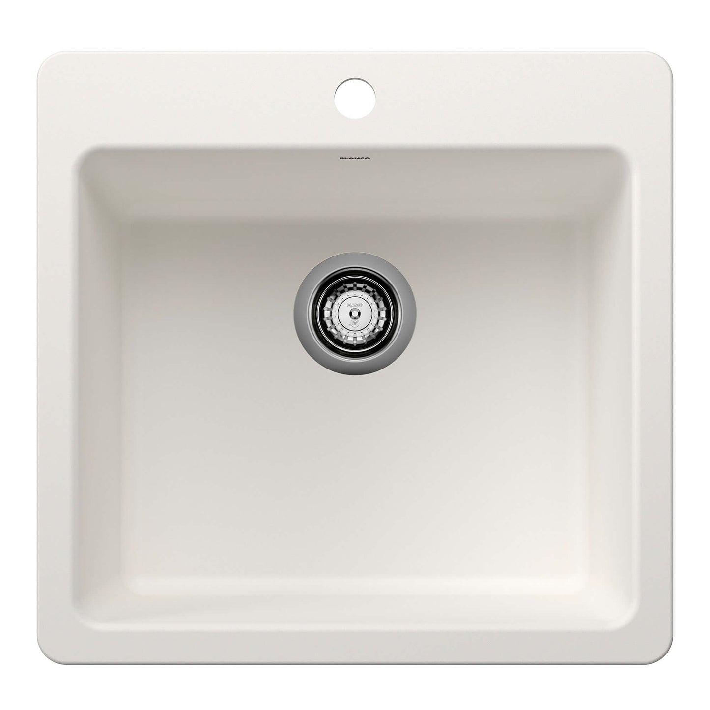BLANCO Liven SILGRANIT 21" Single Bowl Dual Mount Kitchen Sink from above view