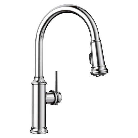 BLANCO Empressa High Arc Pull-Down Dual-Spray Kitchen Faucet