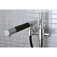 Kingston Brass KS8981DKL Concord Single-Handle Pull-Out Kitchen Faucet, Polished Chrome close-up view