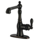 Gourmetier GSY7728ACL American Classic Single-Handle Bar Faucet, Brushed Nickel, oil rubbed bronze finish.