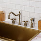 Kingston Brass KB1793AXBS Heritage Double-Handle Widespread Kitchen Faucet with Brass Sprayer, Antique Brass