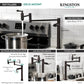 Kingston Brass KS8708DFL NuWave Deck Mount Pot Filler Faucet, Brushed Nickel in kitchen with pot filling.