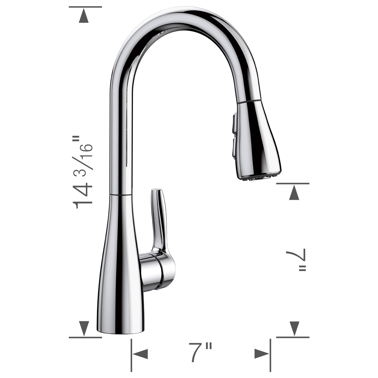BLANCO Atura Pull-Down Dual-Spray Bar Faucet
