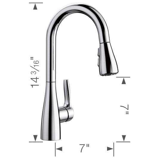 BLANCO Atura Pull-Down Dual-Spray Bar Faucet
