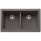 BLANCO VINTERA 33" SILGRANIT Double Bowl Farmhouse Sink