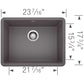BLANCO PRECIS 24" SILGRANIT Compact Undermount Sink