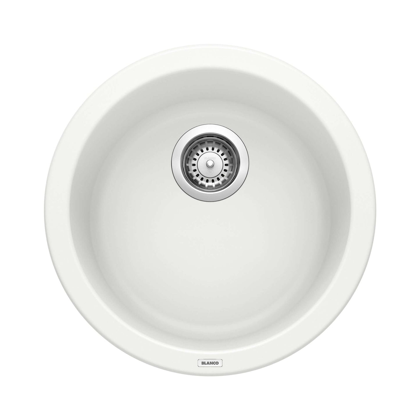 BLANCORONDO SILGRANIT 18" Dual Mount Bar Sink - Distinctive round design for bar and prep applications.