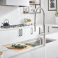 BLANCO Quatrus R15 Ergon 33" Single Bowl Apron-Front Stainless Steel Farmhouse Sink