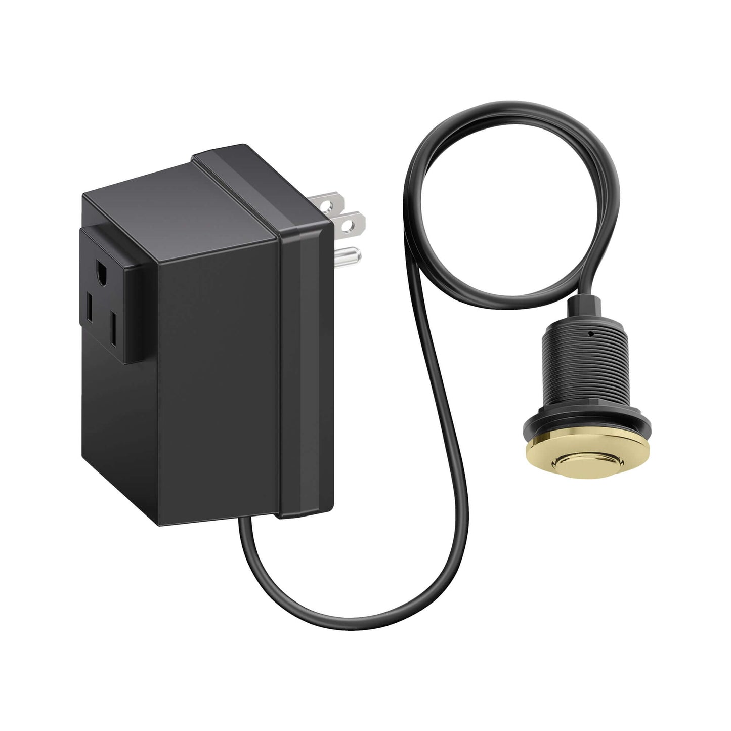 BLANCO Air Switch Set for Garbage Disposal includes an air switch and power adapter.