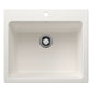 BLANCO Liven SILGRANIT 25" Single Bowl Dual Mount Laundry Sink