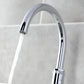 Kingston Brass KS2433KL Whitaker Single-Handle Kitchen Faucet with Brass Side Sprayer, Antique Brass - faucet spout in action.