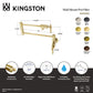 Kingston Brass KS4103ML Milano Wall Mount Pot Filler Faucet, Antique Brass dimensions and features illustration
