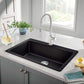 BLANCO Liven SILGRANIT 33" Super Single Dual Mount Kitchen Sink