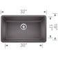 BLANCO Precis SILGRANIT 32" Super Single Undermount Kitchen Sink