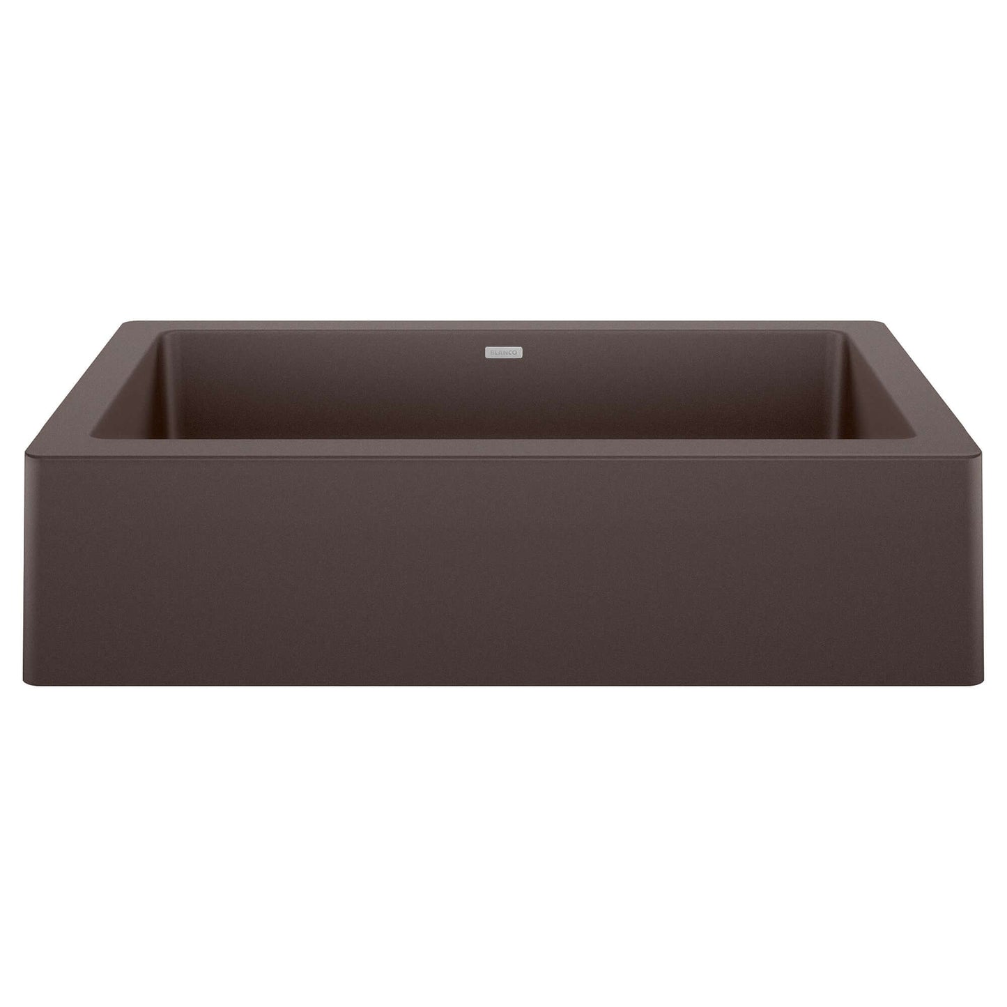 BLANCO VINTERA 30" SILGRANIT Single Bowl Farmhouse Sink in Café color with contemporary farmhouse design.