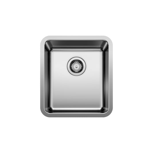 BLANCO Formera 16" Undermount Stainless Steel Bar Sink designed for compact spaces and contemporary aesthetics.