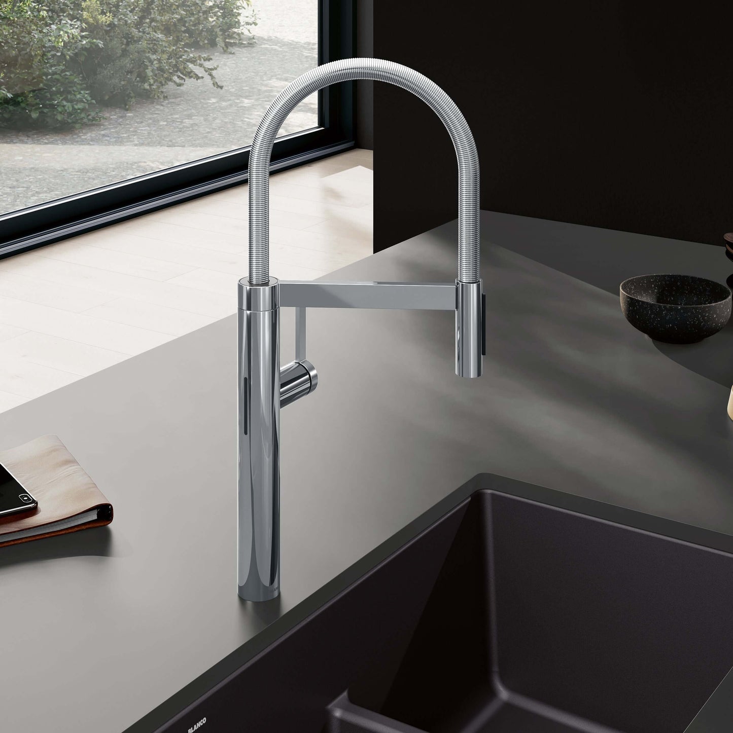 BLANCO Culina II Pull-Down Dual-Spray Touchless Sensor Kitchen Faucet