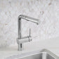 BLANCO Linus Low Arc Pull-Out Dual-Spray Kitchen Faucet - Anthracite